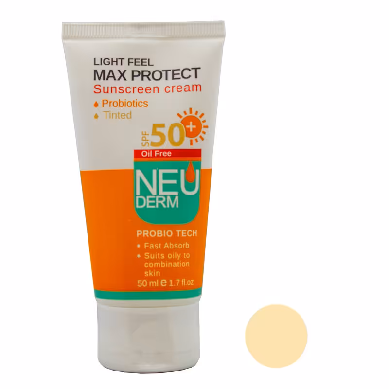 کرم ضد آفتاب نئودرم مدل Max Protect Oil Free حجم 50 میلی لیتر