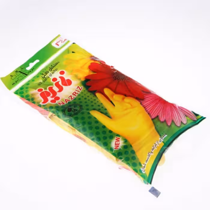 دستکش آشپزخانه نازریز ساق کوتاه، سایز متوسط. M.