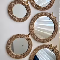اینه دکوراتیو 5عددی .  کریستالی اینه کریستالی رزینی آینه قدی آینه کریستال آینه دکوراتیو آینه تزیینی