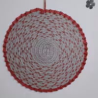 سفره گرد حصیری دستباف(تسمه ای)