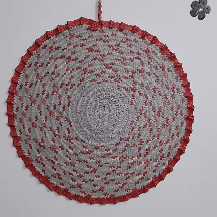 سفره گرد حصیری دستباف(تسمه ای)