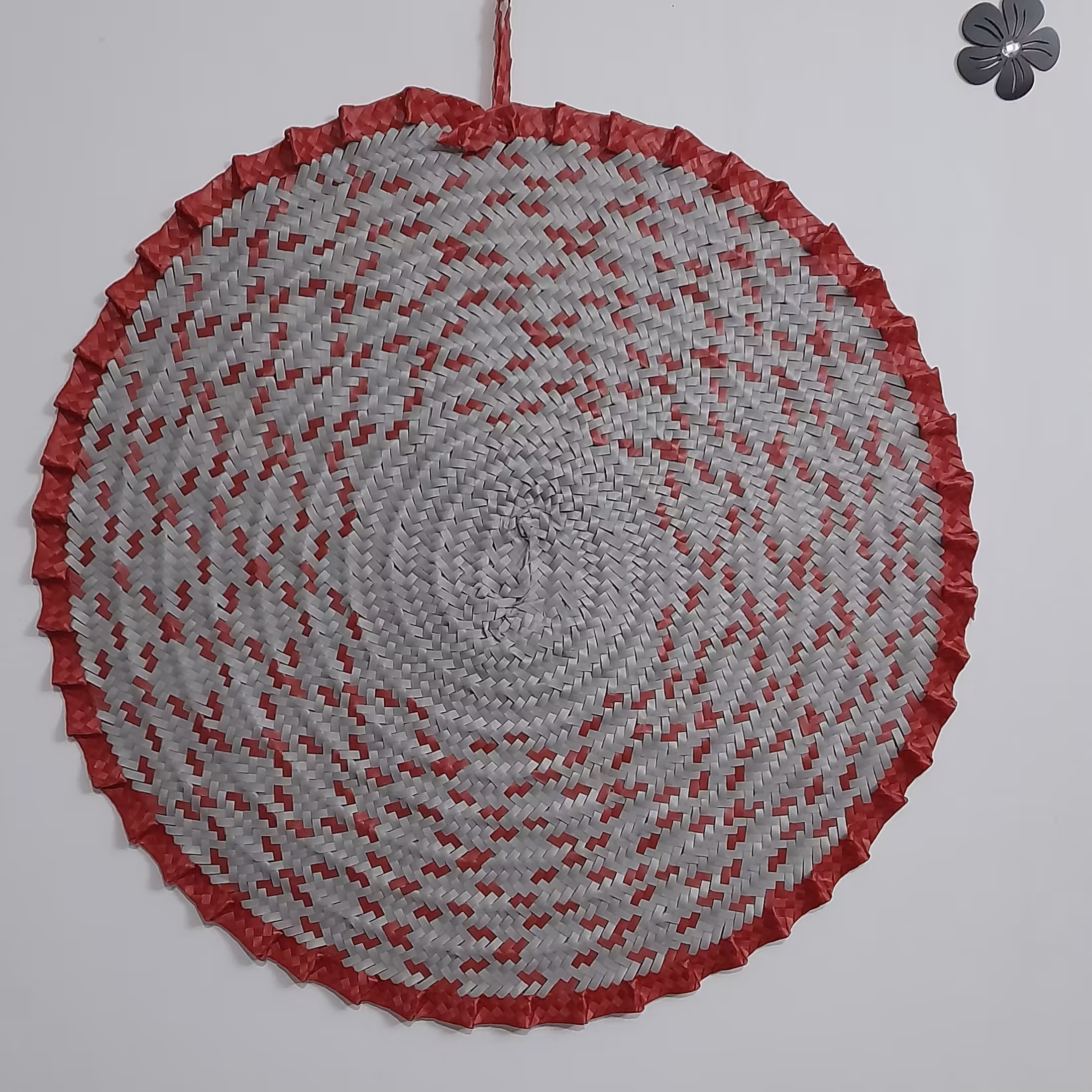 سفره گرد حصیری دستباف(تسمه ای)