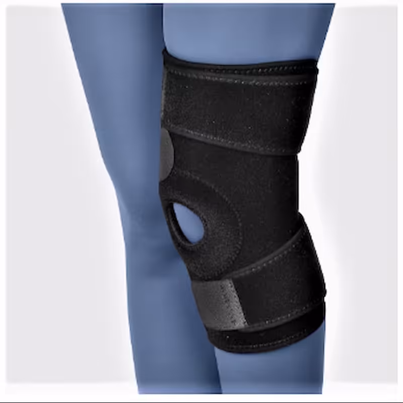 زانوبند تک سایز بلند نئوپرن کد46200 Free Size Neoprene Knee Support