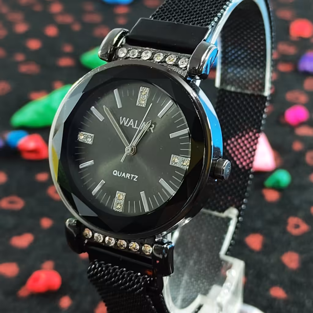 ساعت زنانه والار walar بندحصیری مگنتی نوع نمایش آنالوگ