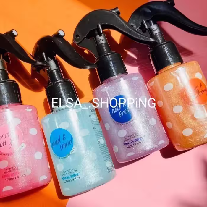 عطر مو شاین اورجینال 4رایحه داره 
صورتی رایحه پاستیلی و شیرین
آبی رایحه سرد و خنک
بنفش شیر