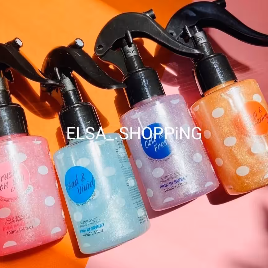 عطر مو شاین اورجینال 4رایحه داره 
صورتی رایحه پاستیلی و شیرین
آبی رایحه سرد و خنک
بنفش شیر