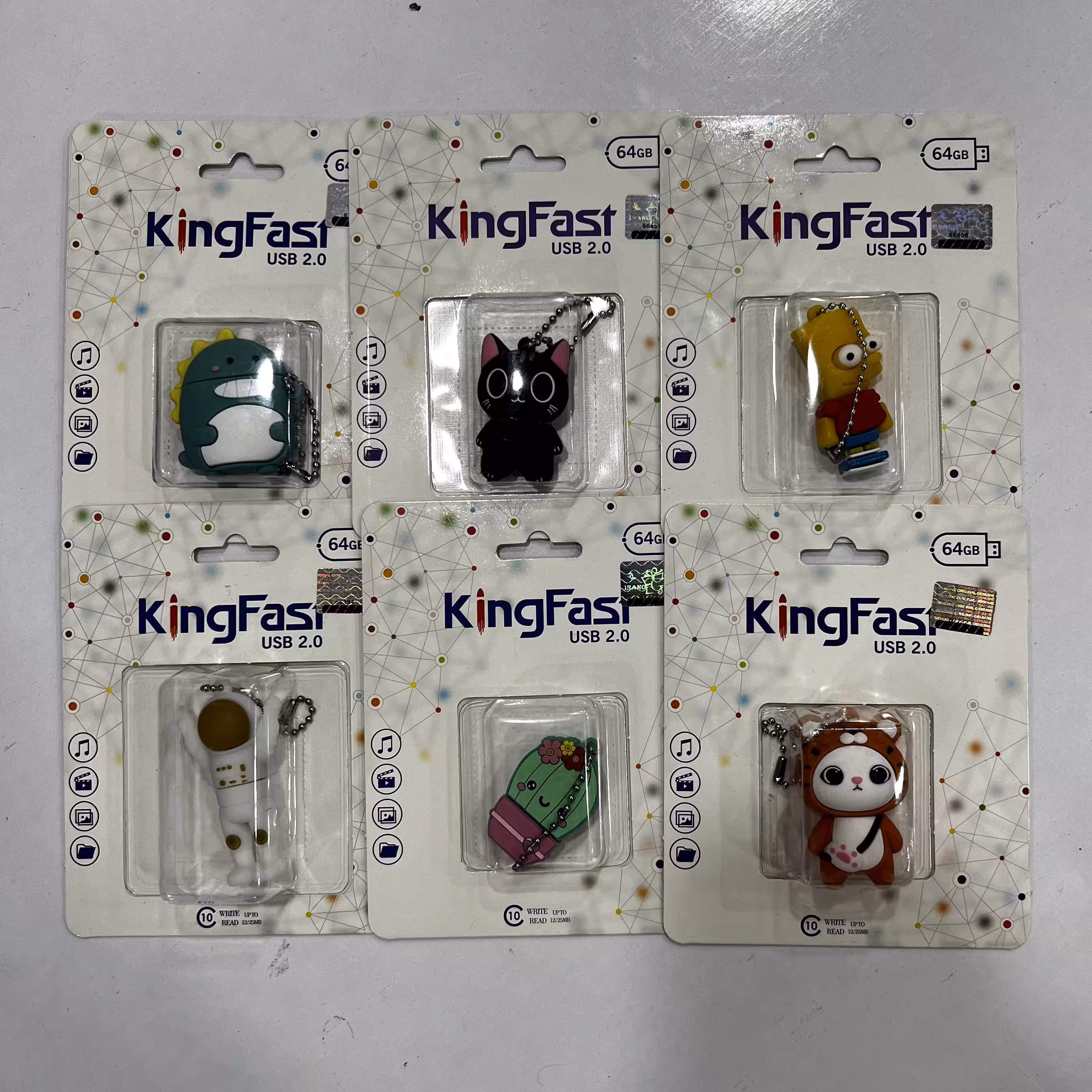 فلش مموری 64 گیگ فانتزی از برند کینگ فست ( king fast ) 