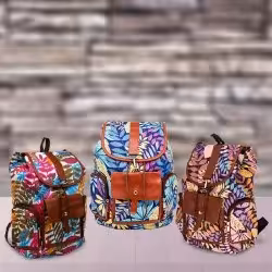 کوله پشتی طرح برگ