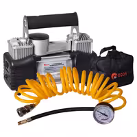 پمپ باد فندکی خودرو دو سیلندر با لوازم کامل پنچری و کیف کمپرسور هوا ادون مدل EDON 102-8