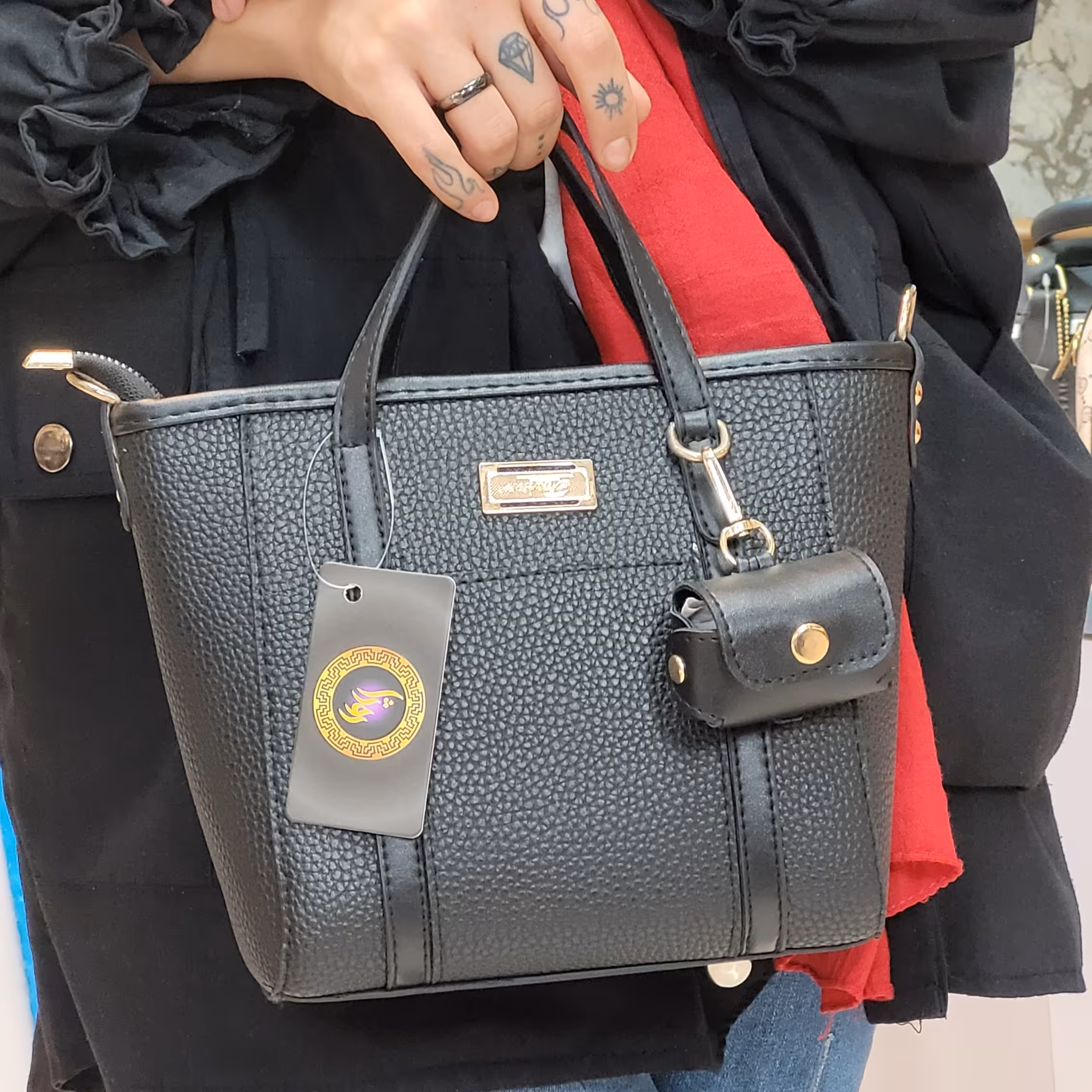 کیف مجلسی جذاب و شیک کیف خاص کیف مشکی کیف چرم کیف دخترانه