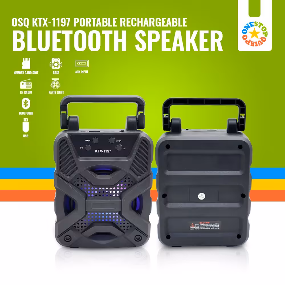 اسپیکر بلوتوثی شارژی ktx-1197 کیفیت عالی