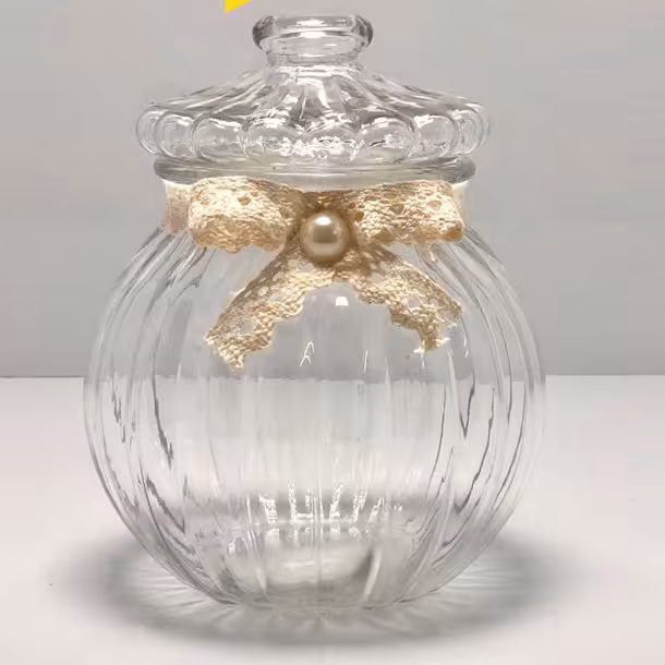 بانکه شیشه ای طرح کدو سایز بزرگ