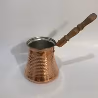 قهوه جوش دسته چوبی در سه سایز چکشی سایز 1