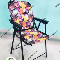 صندلی تاشو مسافرتی نانو برزنت ضد آب فومدار  دسته مبلی استرانگ پلاس طرح پاییزه  صادراتی 7 فنره  تهران سایانا  