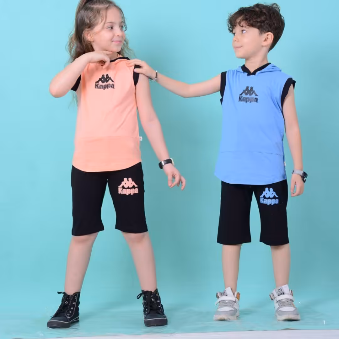 هودی آستین حلقه ای با شلوارک 