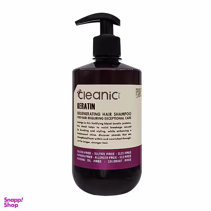 شامپو بدون سولفات کلینیک کیندی مدل کراتین حجم 550 میلی لیتر