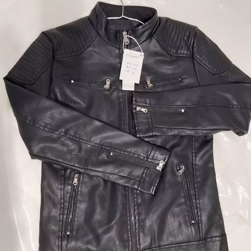 کاپشن  بهاره چرم مردانه مدل پلیسی