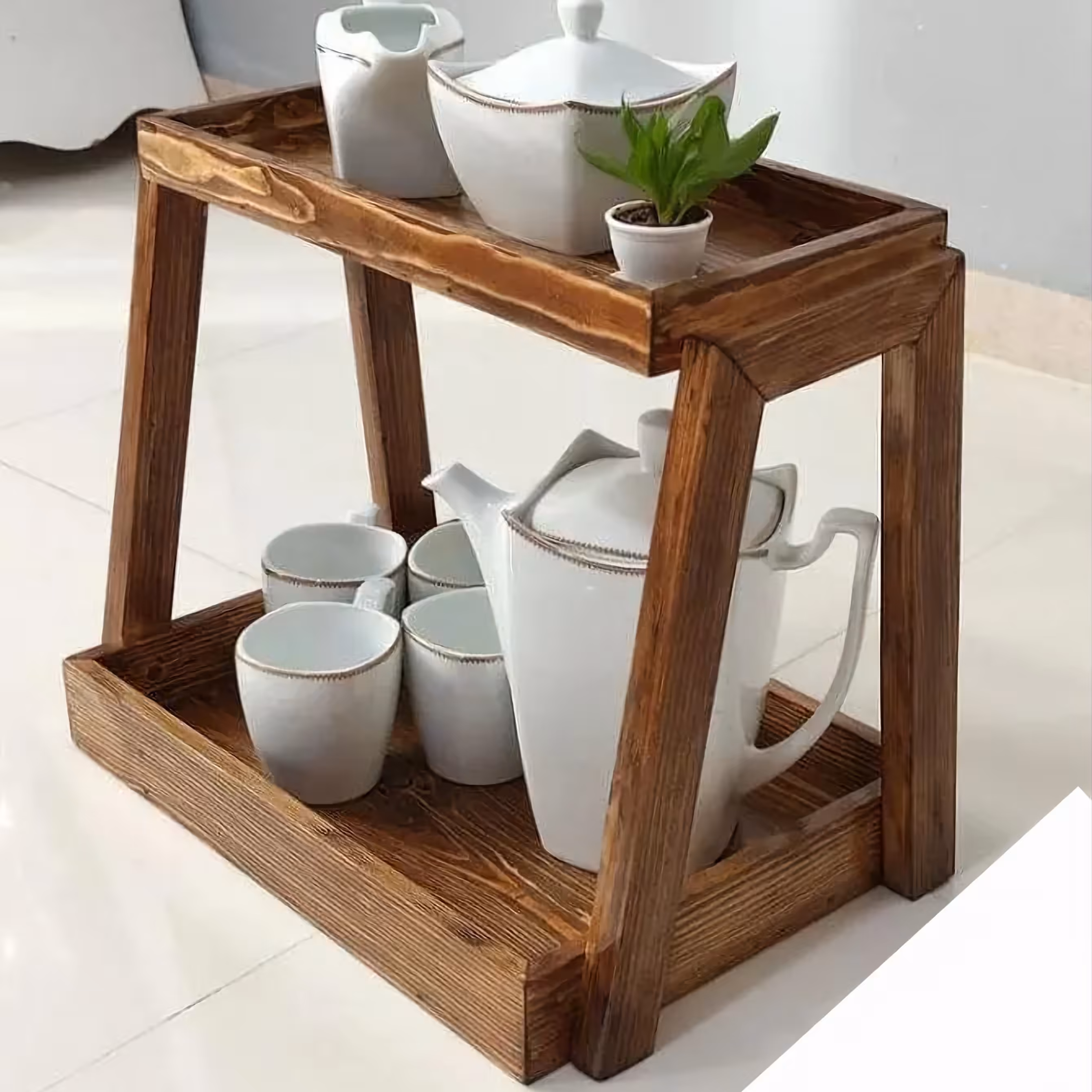 استند دو طبقه آشپزخانه(ارسال با پست و پیش کرایه)
