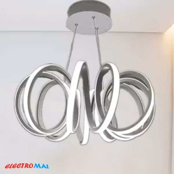 لوستر مدرن مدل گل 9 پر