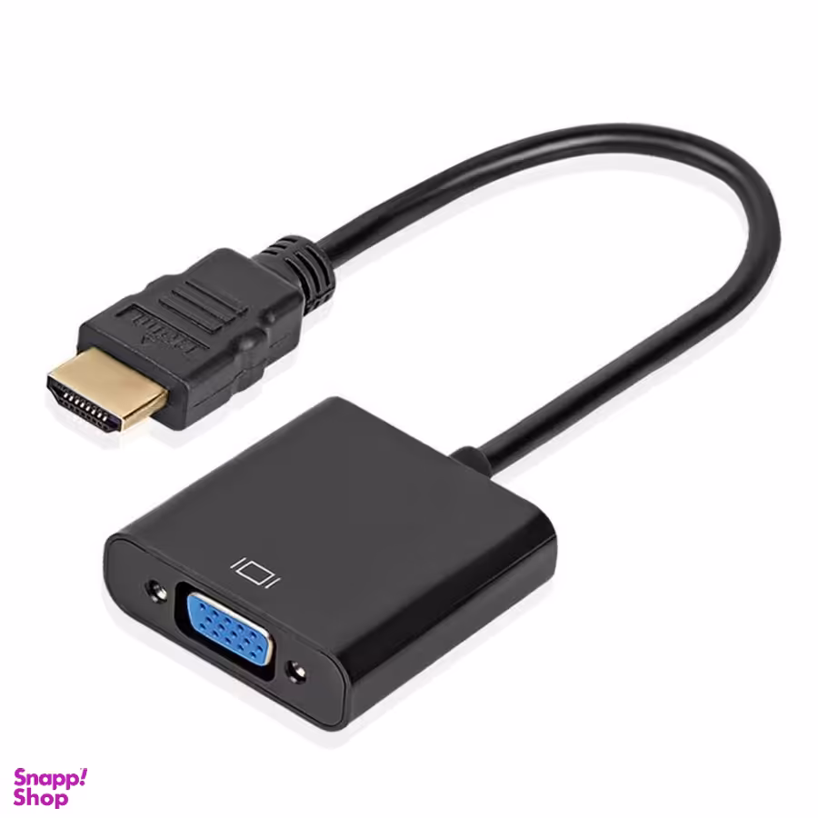 تبدیل HDMI VGA سیم دار با خروجی صدا طول 20 سانتی متر