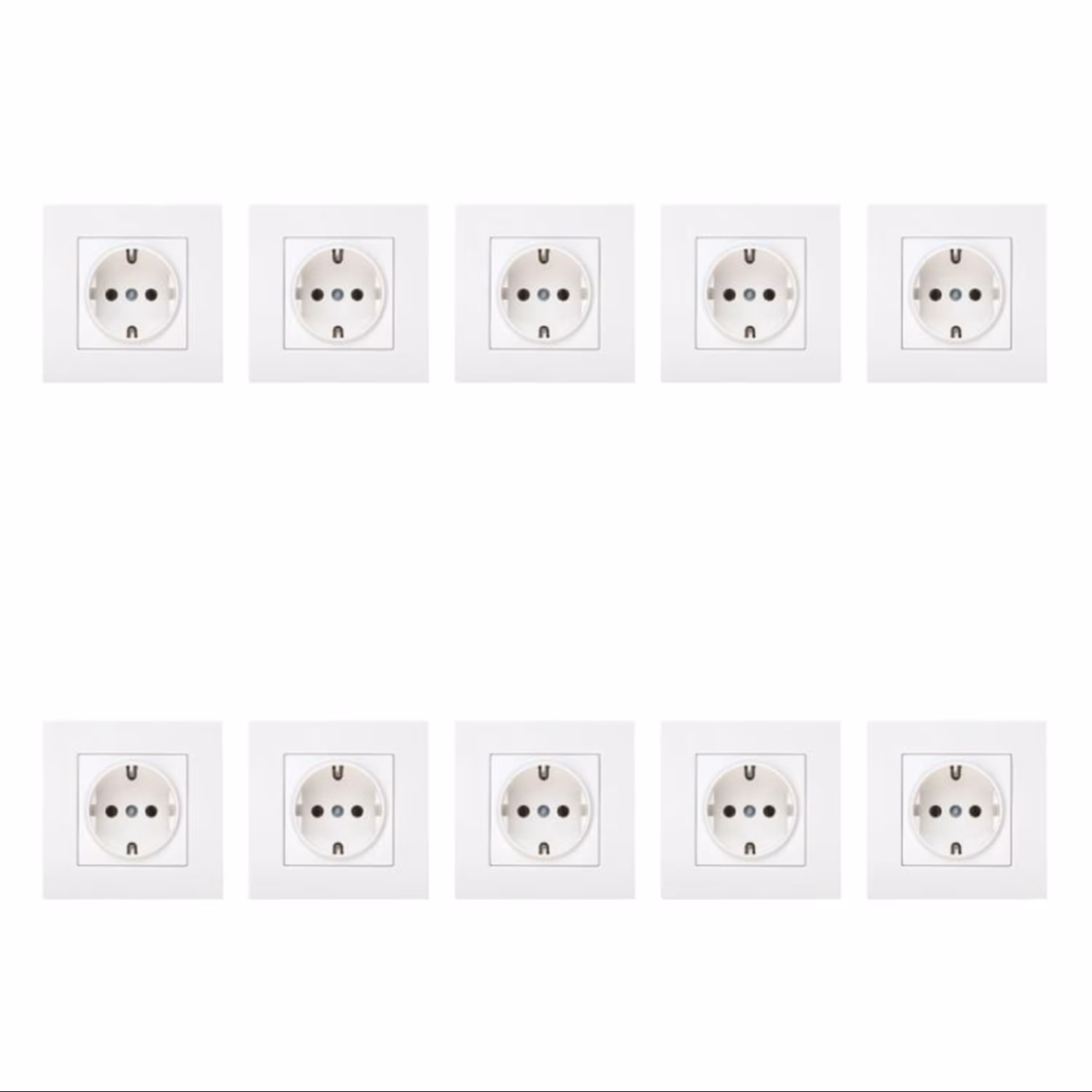 پریز برق ارت دار دلند مدل آسا بسته 10 عددی