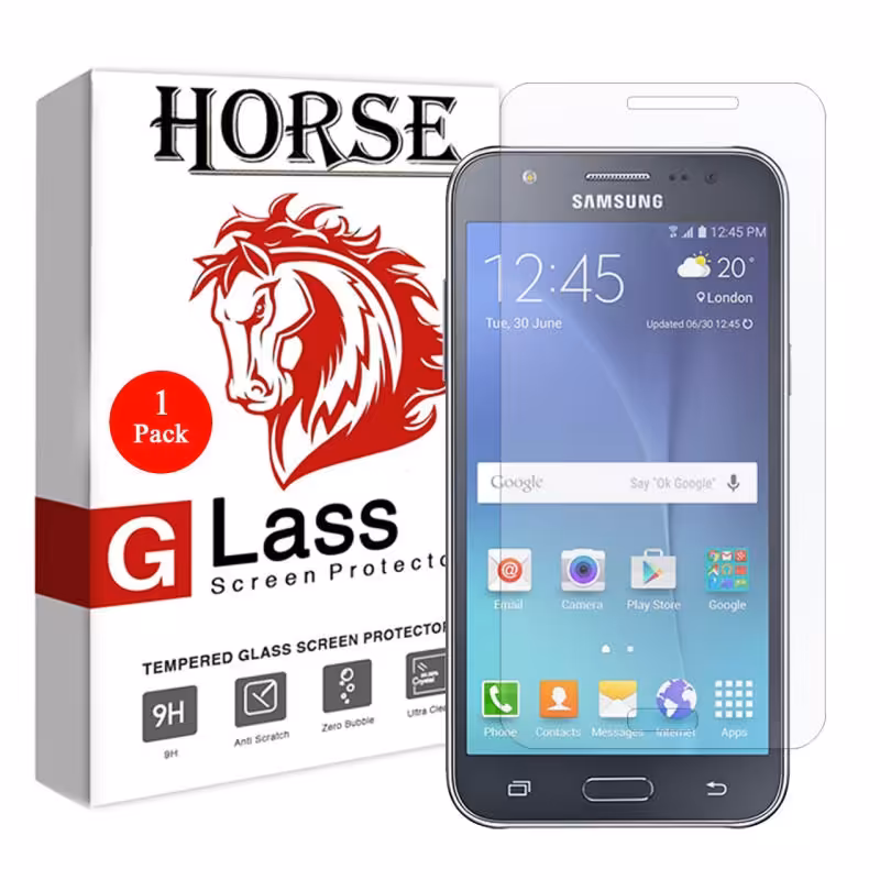 گلس شیشه ای سامسونگ  samsung  j7 2015 -  j7 core 2017 خشگیر  محافظ صفحه نمایش j700  جی هفت سون کور شفاف  SM-J700 J701