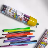 ماژیک 12 رنگ استوانه ای