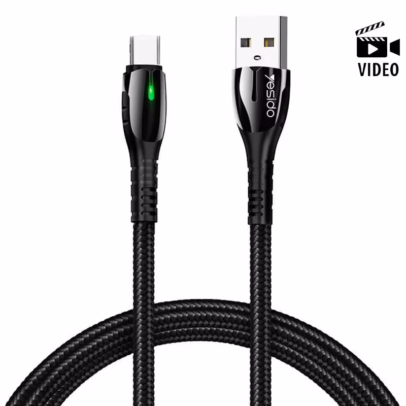کابل USB به تایپ سی typeC یسیدو مدل yesido CA-43 طول 1.2 متر