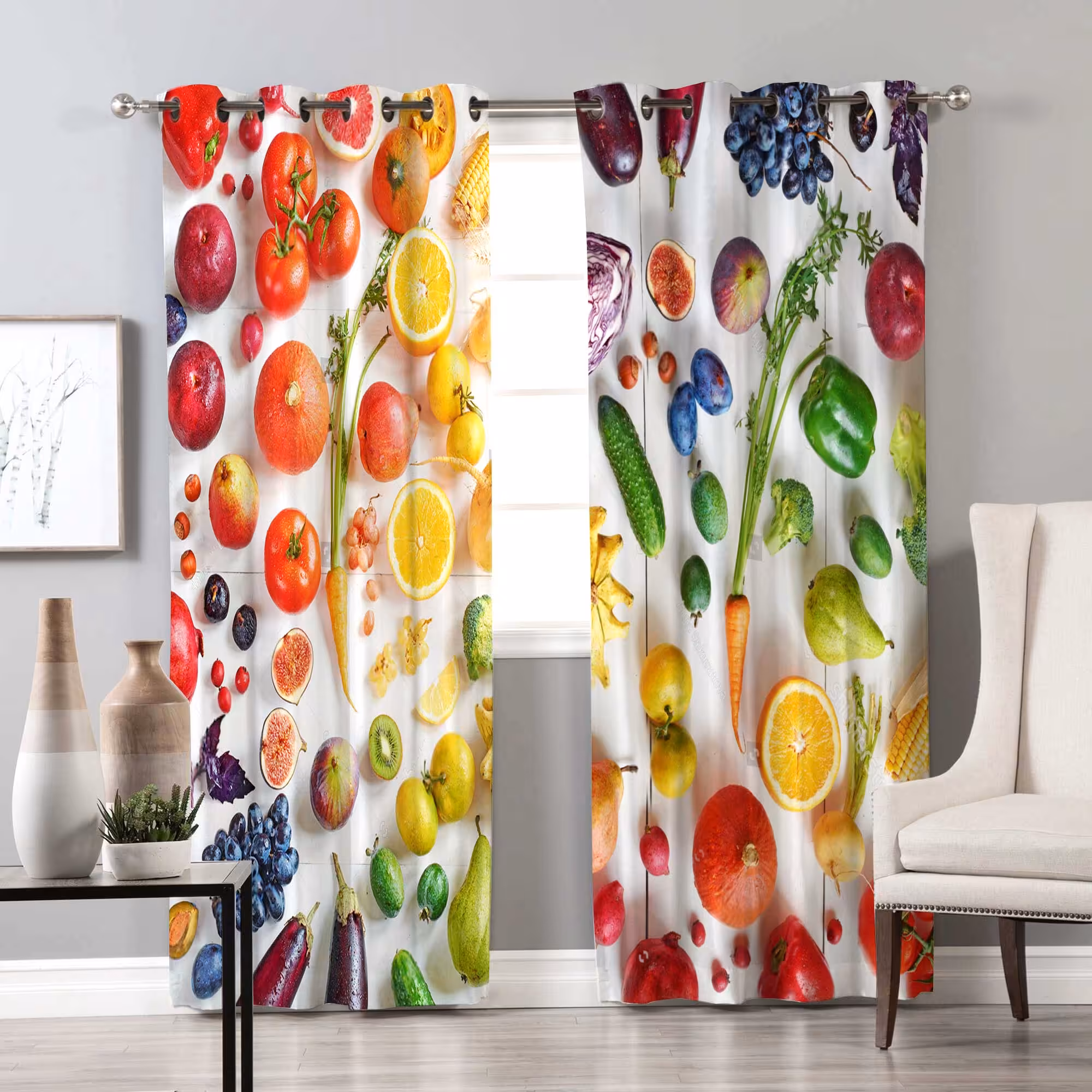 پرده ساده و شیک برای آشپزخانه PK-4597