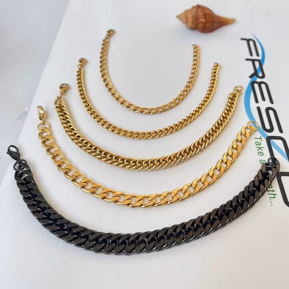 دستبند کارتیر استیل درشت مشکی