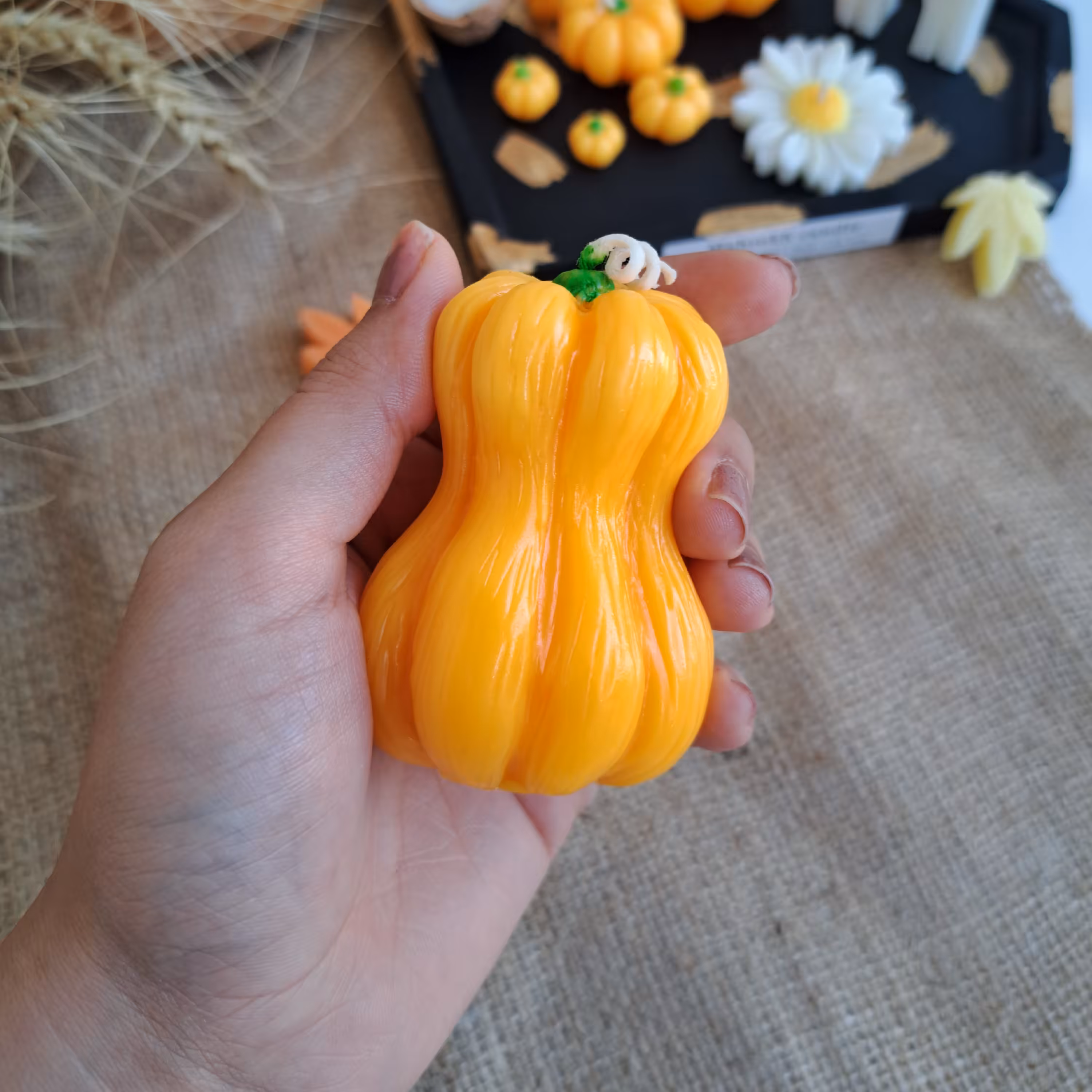 شمع کدو شمع پاییزی یلدایی 