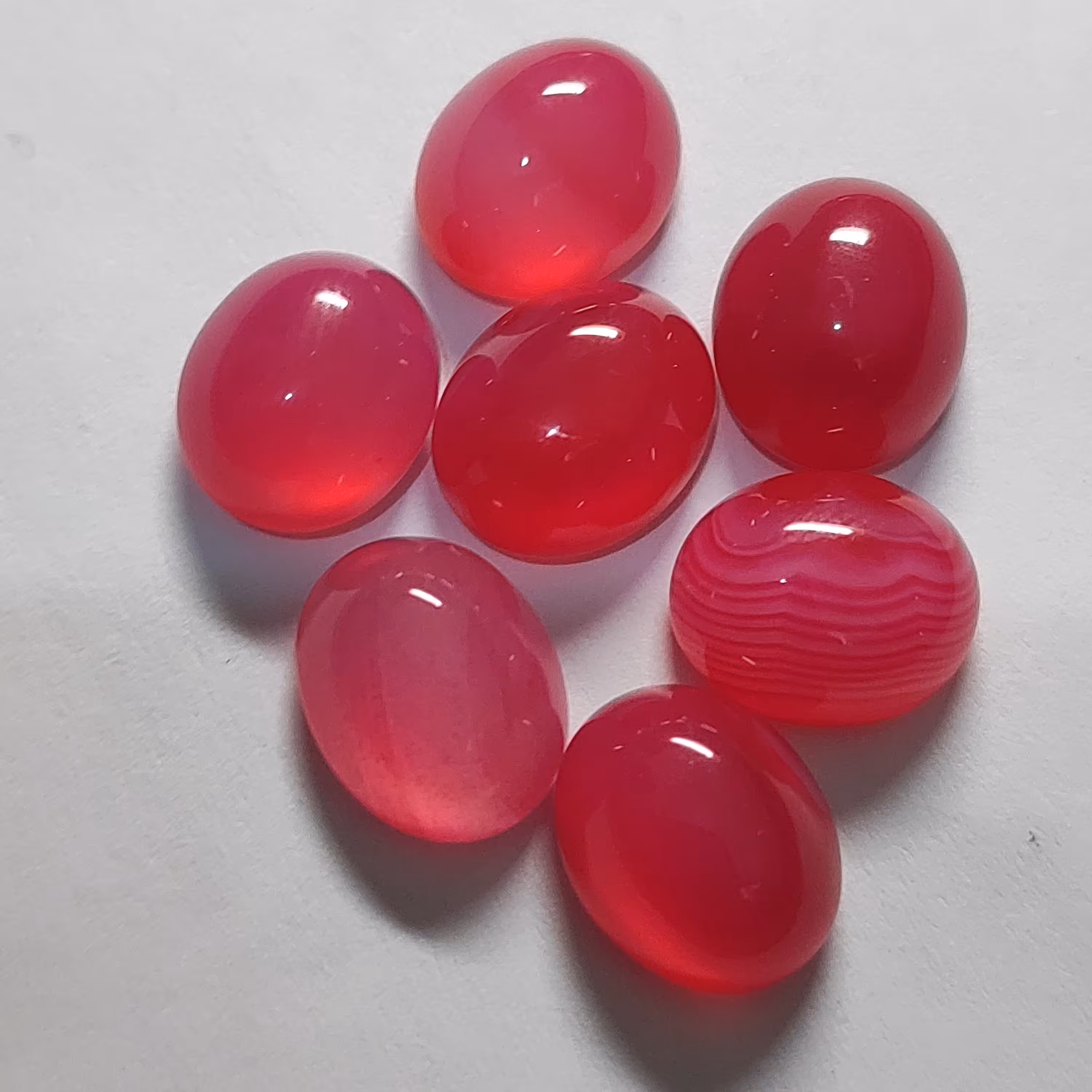 عقیق صورتی برزیلی مناسب ساخت نیم ست قیمت همکاری