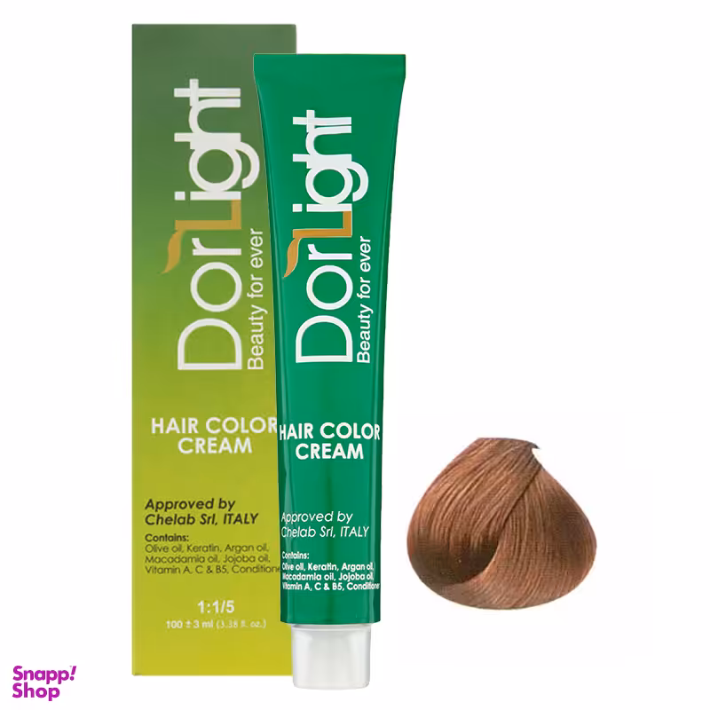 رنگ مو دورلایت (Dor Light) شماره 6.0 رنگ بلوند تیره حجم 100 میلیلیتر