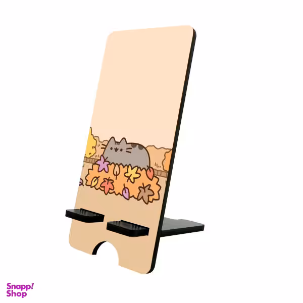 پایه نگهدارنده گوشی موبایل و تبلت طرح گربه پاییزی کد 0201959