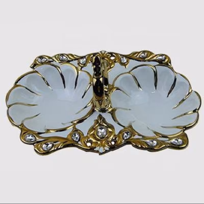 اردور خوری 2 خانه سرامیک طلایی یونیک کد 1653