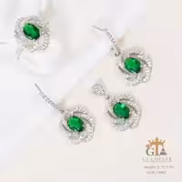 نیم ست نقره طرح ایتالیایی ظریف عیار 925 کد 16082