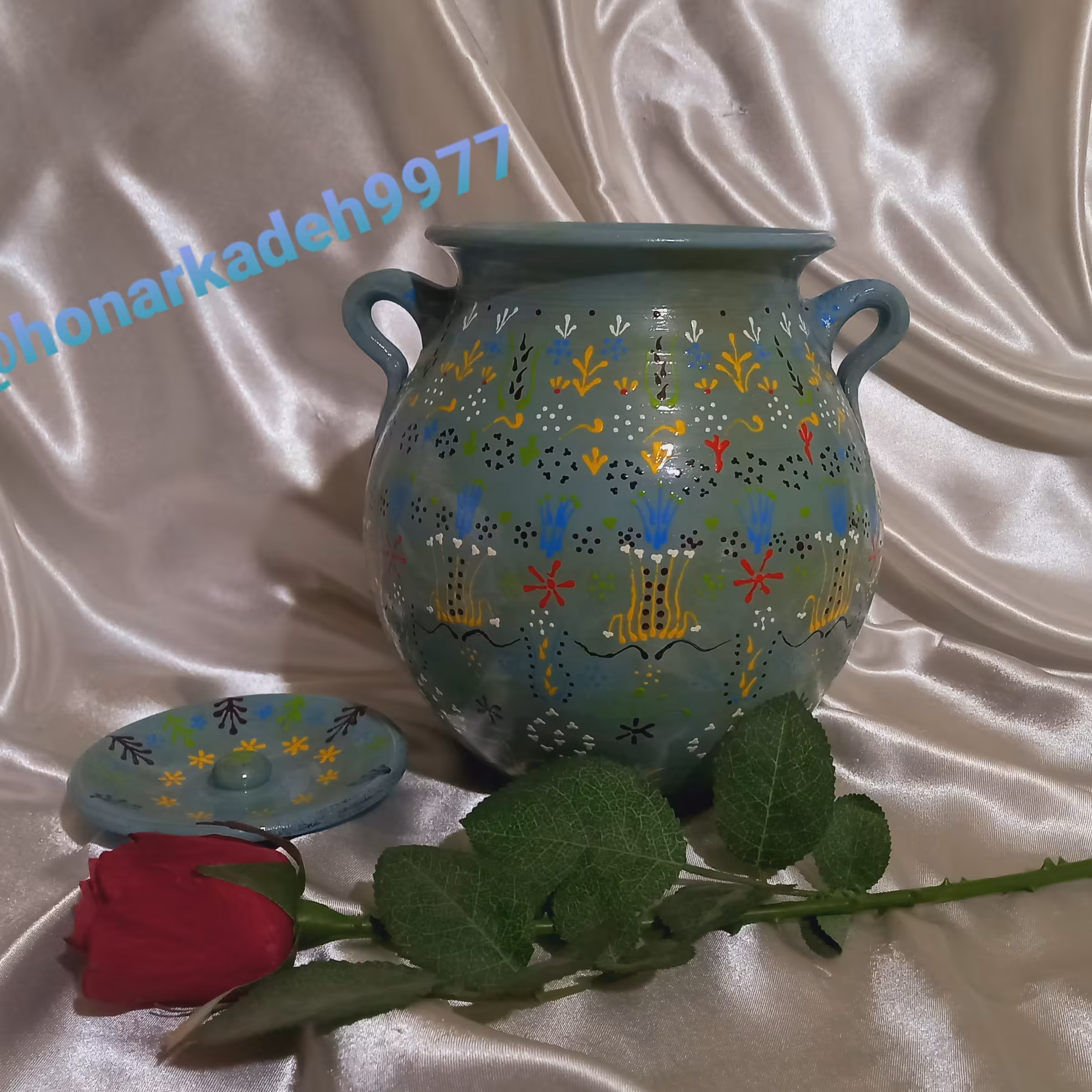 ظرف درب دارسنتی طرح مینای عثمانی