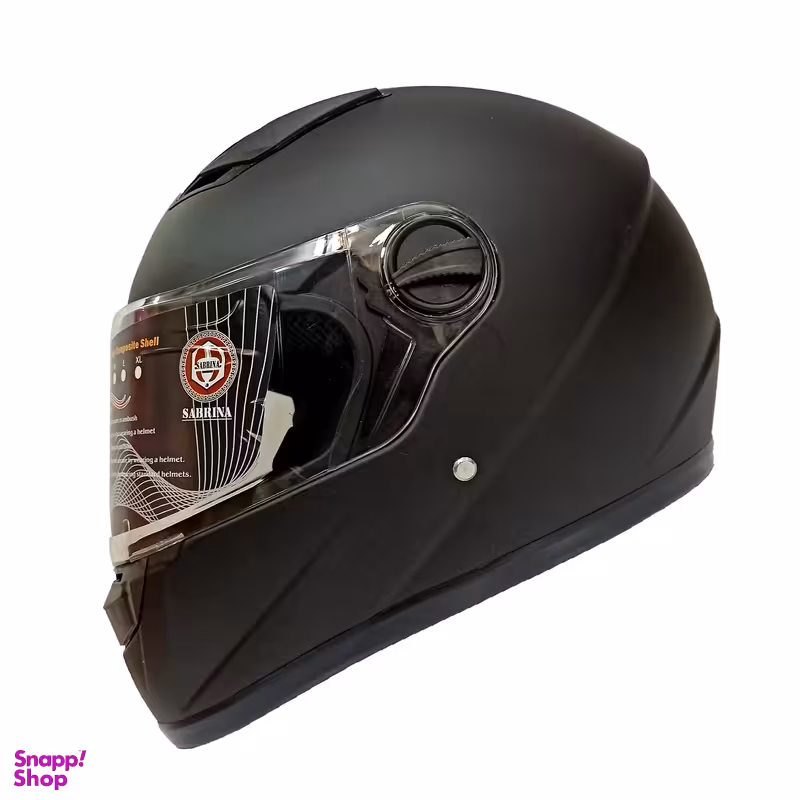 کلاه کاسکت سابرینا مدل FullFace رنگ مشکی مات