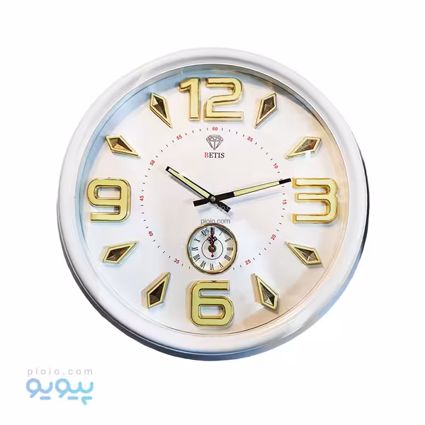 ساعت دیواری بتیس سفید