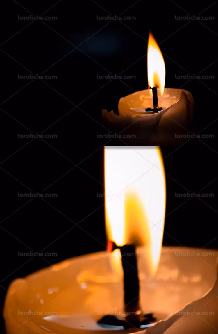 پس زمینه شمع روشن | گرافیک با طعم تربچه