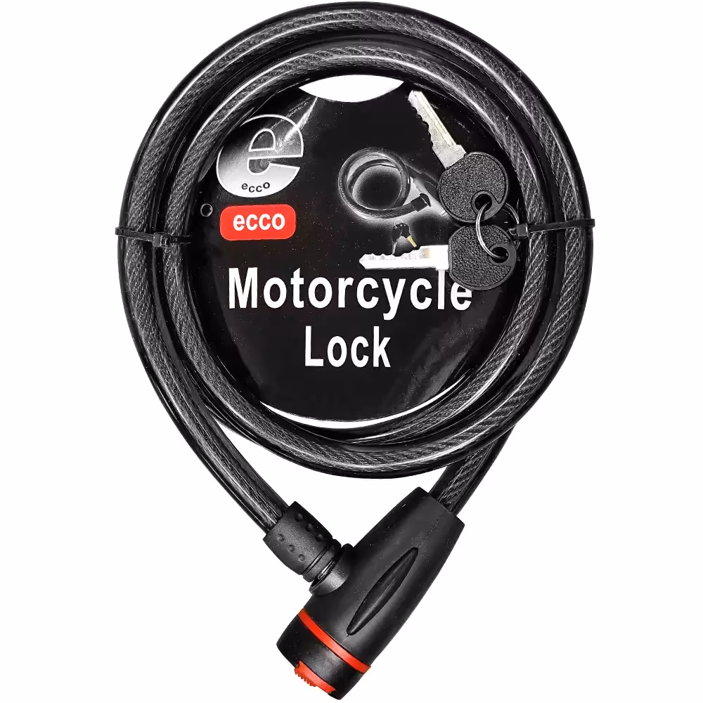 قفل کابل دوچرخه ECCO Cable Lock 14x1500mm