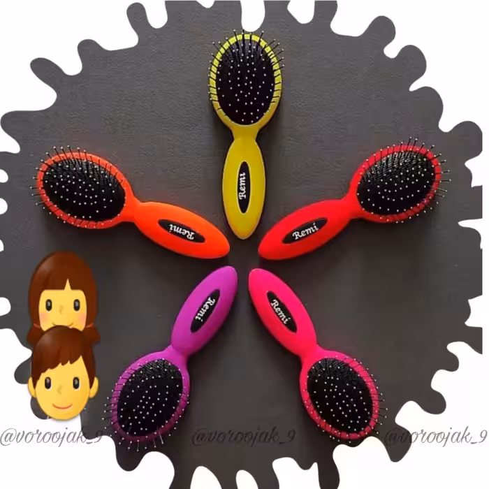 برس فلزی بچگانه. سبک. دارای رنگبندی. 15 سانت. جنس عالی.