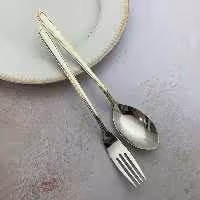 قاشق چنگال 6 نفره استیل