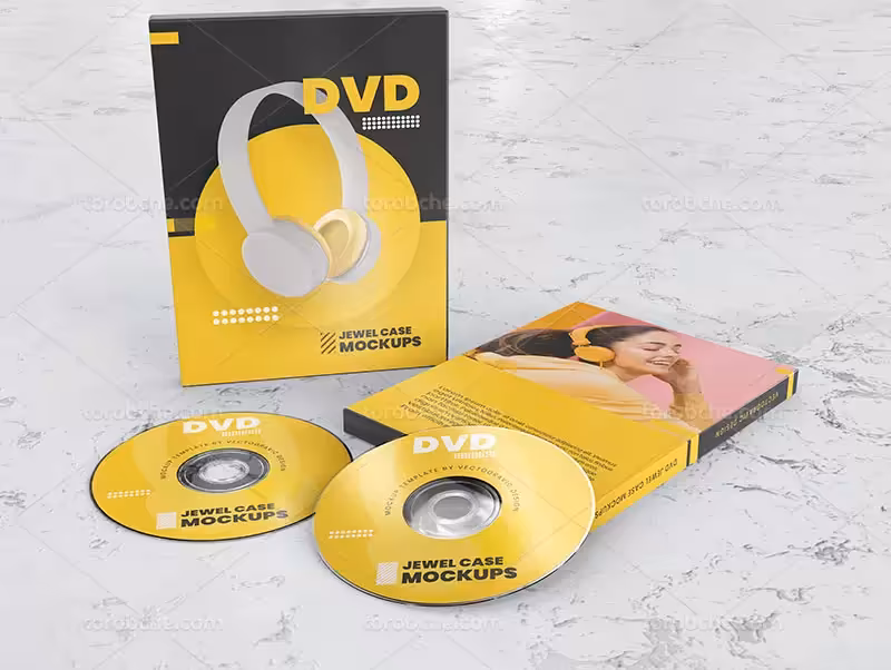 موکاپ DVD و کاور | گرافیک با طعم تربچه