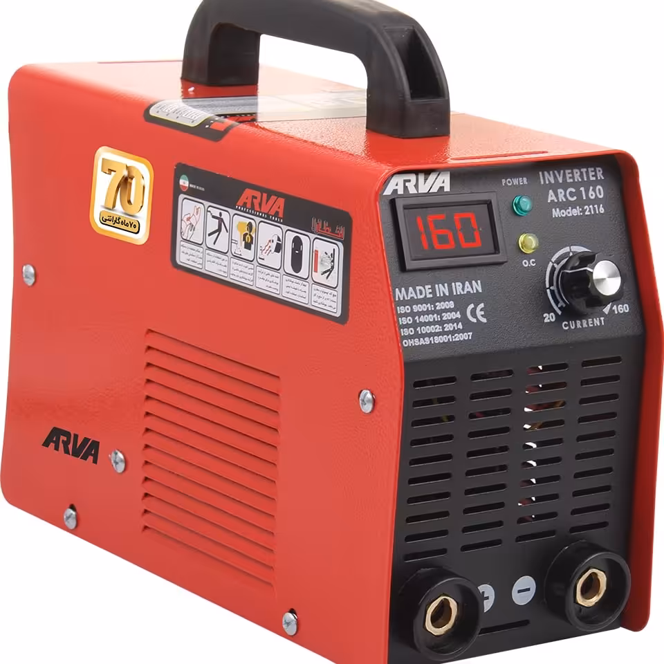 دستگاه جوشکاری اینورتر 160 آمپر آروا مدل 2116