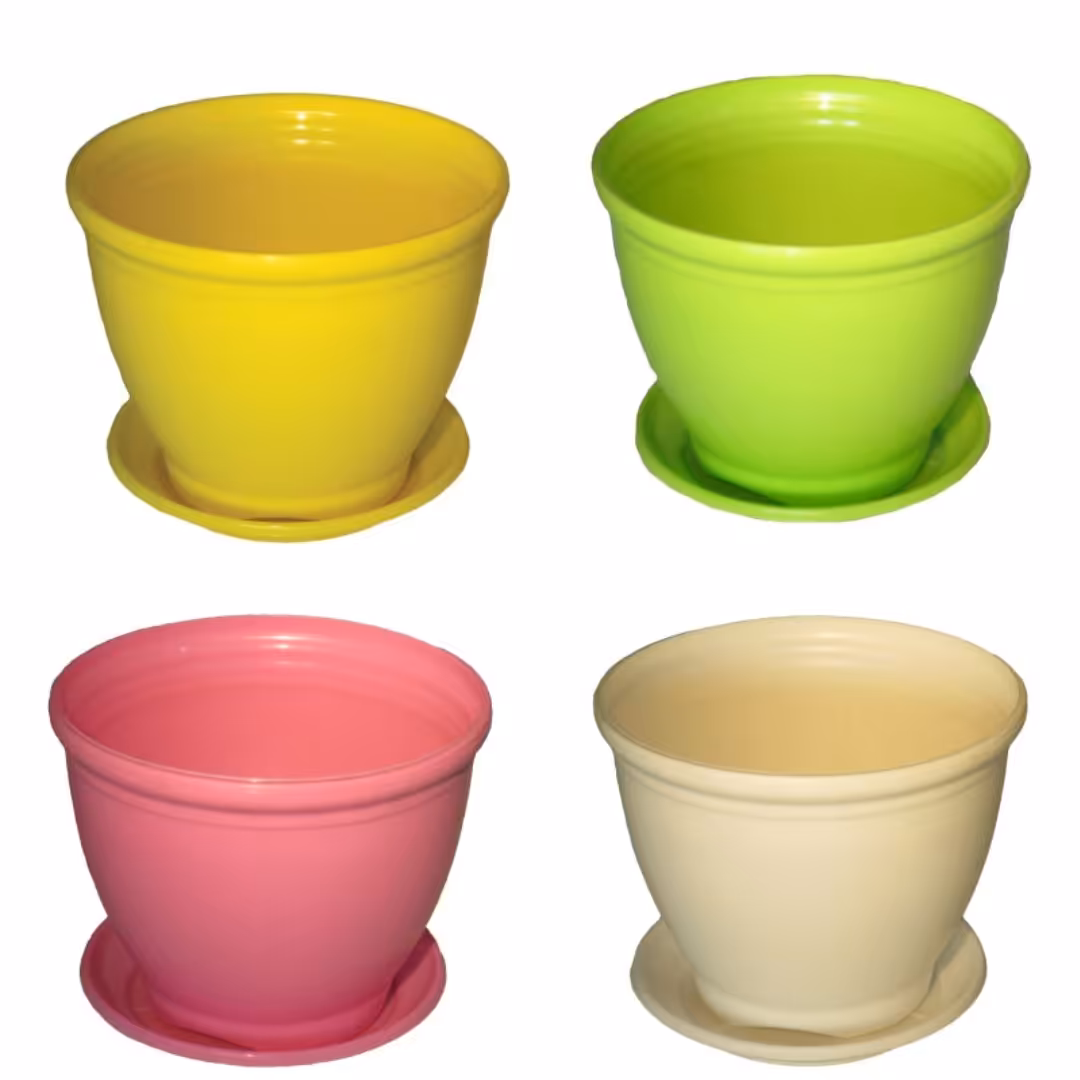 گلدان مدل نازنین کد 102  جنس پلاستیک  سبک دارای خاصیت آنتی یووی  در دو رنگ ,با ارسال رایگان