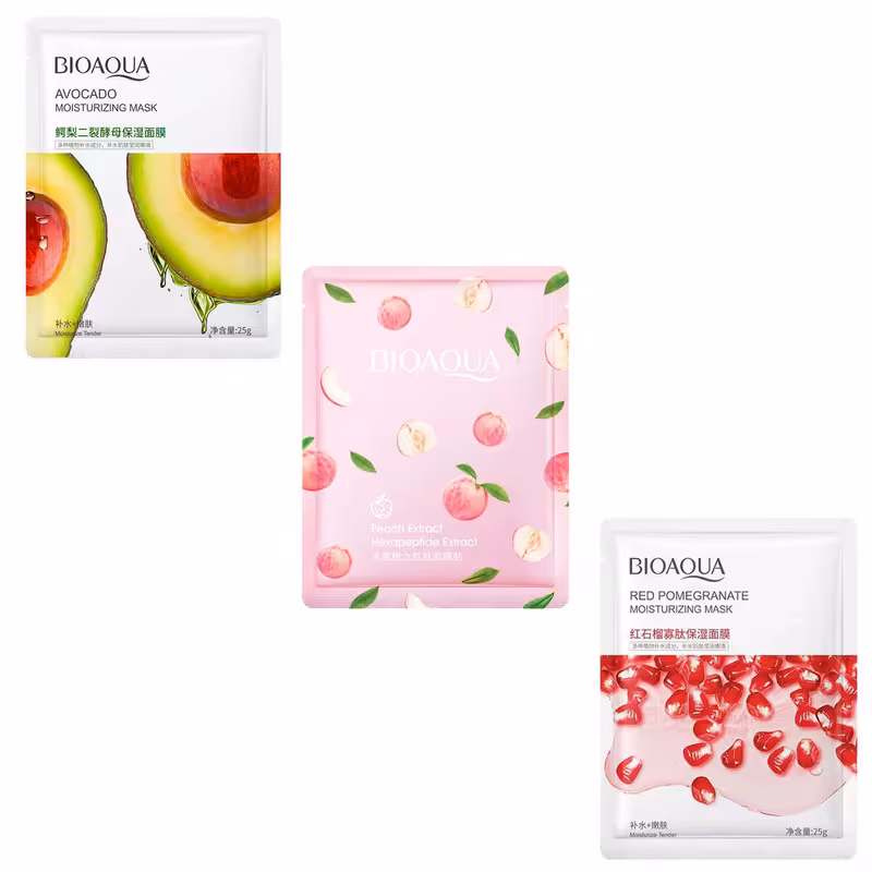 ماسک صورت بایو آکوا مدل F1 وزن 25 گرم بسته 3 عددی 