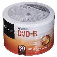 دی وی دی خام سونی مدل DVD-R بسته 50 عددی