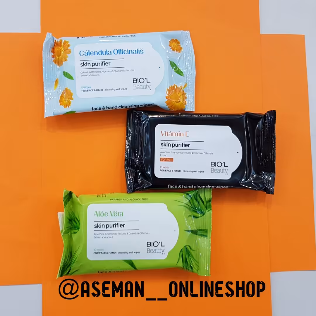 دستمال مرطوب بیول کنترل کننده چربی پوست و پاک کننده الودگی ها