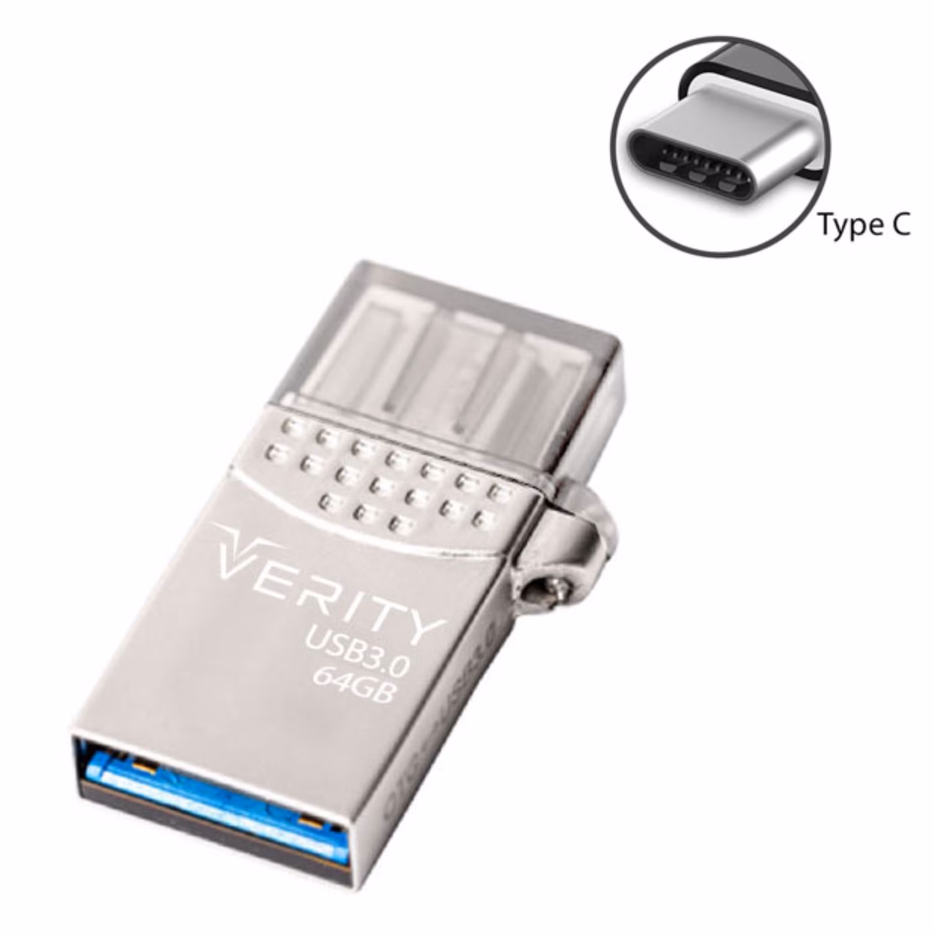 فلش 64 گیگ VERITY مدل USB3.0 O511 Type-C